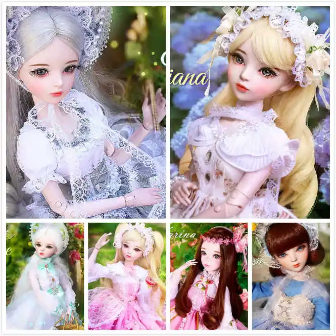 

1/3 BJD Doll 56cm female Plastic joint movable doll includes the doll, clothes and shoes