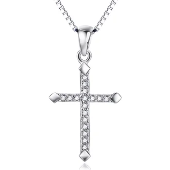 

Sterling Silver Mini cross Boutique inlay S925 Christmas gift 2017 news brand