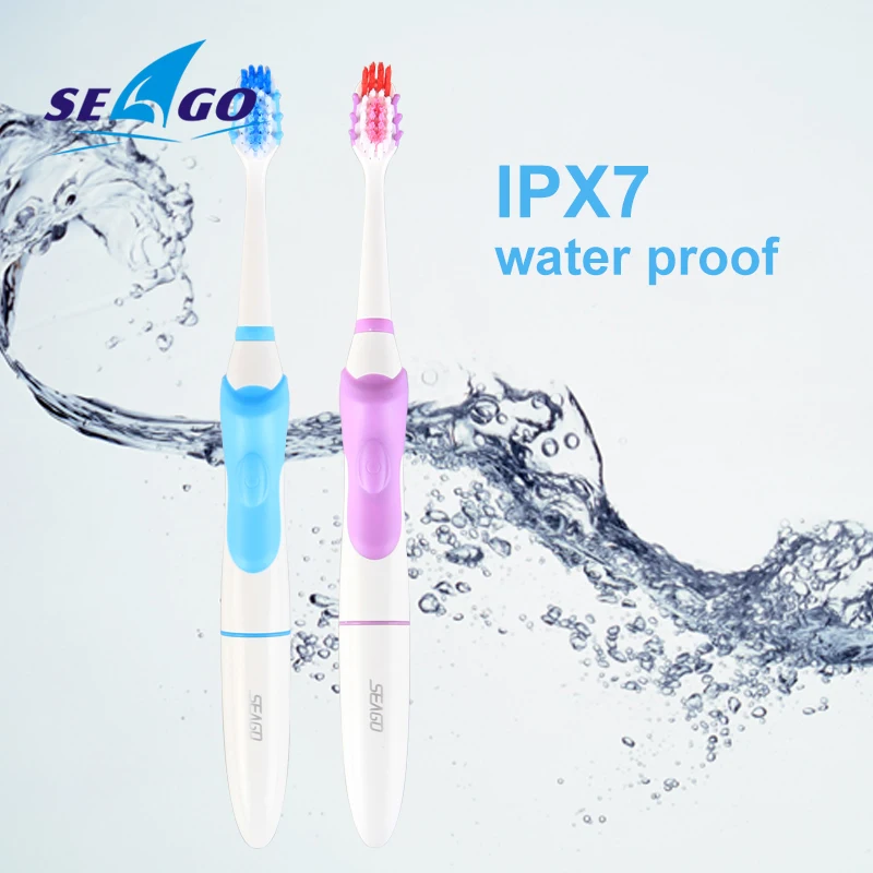 SEAGO Sonic Electric Toothbrush Battery Waterproof Upgraded Adult Travel Safety Toothbrushes With 3 brush head Deep Clean SG963 SEAGO Sonic Electric Toothbrush Battery Waterproof Upgraded Adult Travel Safety Toothbrushes With 3 brush head Deep Clean SG963