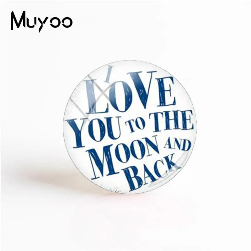 Новинка 2018 художественные Кабошоны с надписью I love You To The Moon And Back ручная работа