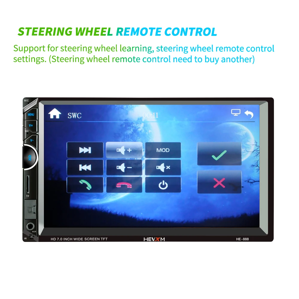 Автомобильный мультимедийный плеер с IOS/Android зеркальный ссылка автомобильный радиоприемник с Bluetooth 2 Din " сенсорный экран MP5 плеер TF USB автомобильное радио