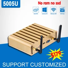 Ноутбук Core i3 5005U 2 ГГц Barebone безвентиляторный Мини-ПК настольный компьютер Окна 7/8/10/Linux игровой компьютер
