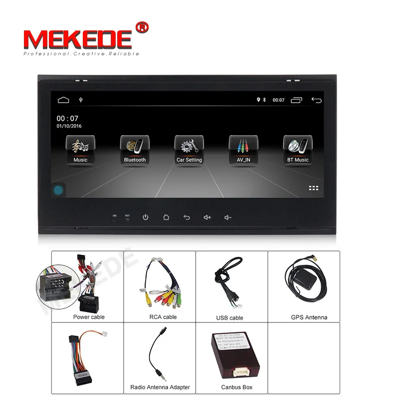 Автомобильный мультимедийный плеер MEKEDE 2 + 32 ГБ Android 10 0 GPS Авторадио для Volkswagen Touareg