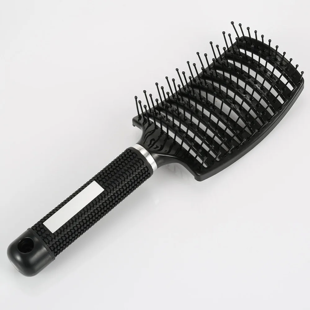 Профессиональная Антистатическая щетка для волос изогнутый ряд расческа для головы массажер Парикмахерская Инструменты для укладки волос@ ME88