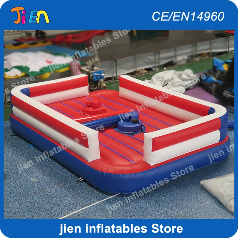 Free air shipping,6x4m inflatable jousting pugil sticks toys for sale