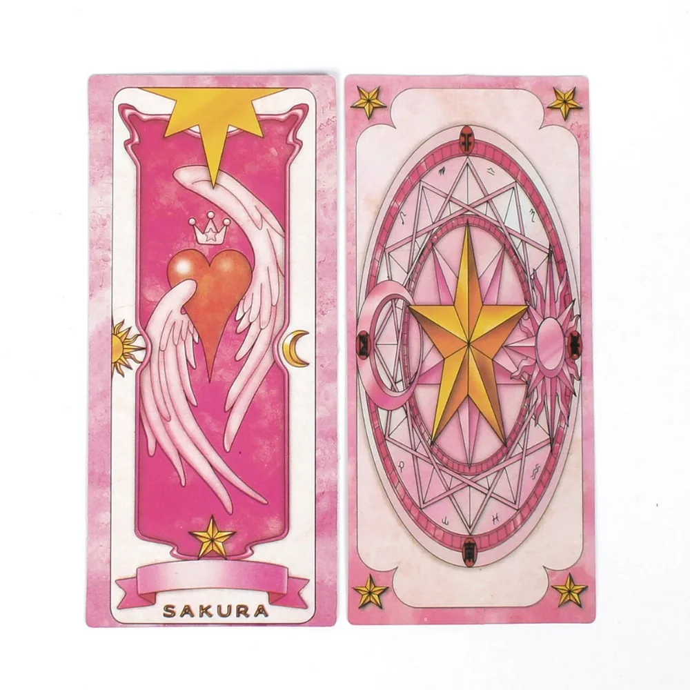 55pcs Anime Cosplay Card Captor Sakura Kinomoto Clow Cards Tarot - Costume  Props - AliExpress
