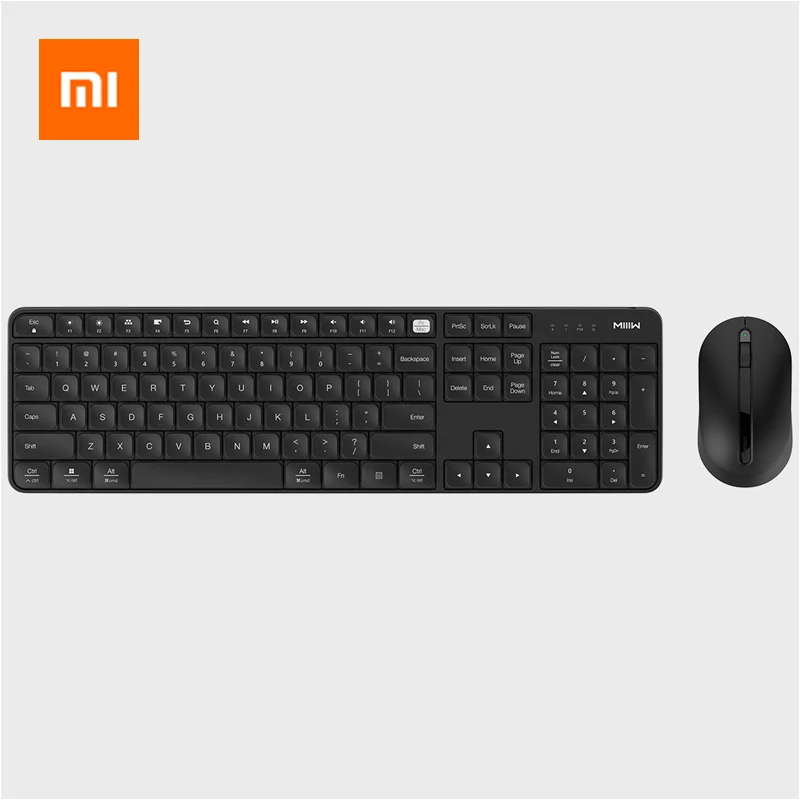 Беспроводная клавиатура Xiaomi MIIIW набор мыши 104 клавиши полный размер 2 4 ГГц IPX4