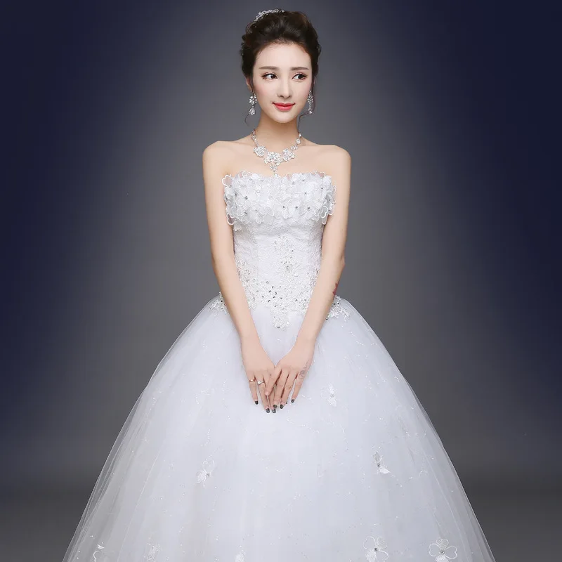 LAMYA Wedding Dress Fashion Simple Bride Married Quinceanera Wed Robe Silk Dress Ball Gown Dress Off Shoulder Sequin Lace Up