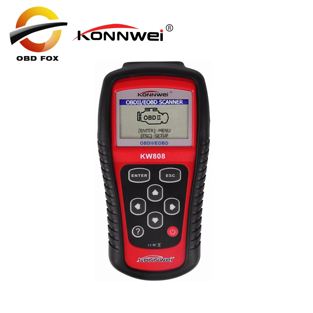 

KONNWEI KW808 OBD2 Scanner Car KW 808 Diagnostic Code Reader CAN Engine Reset Tool ms509 Auto Scanner Coverage free shipping