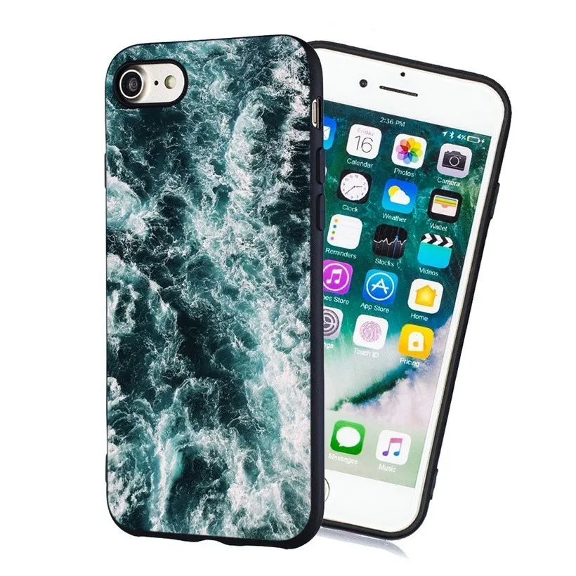 Силиконовый чехол для iPhone X XR XS Max 6 6S 7 8 Plus 5 дюймов искусственный рисунок цветочный