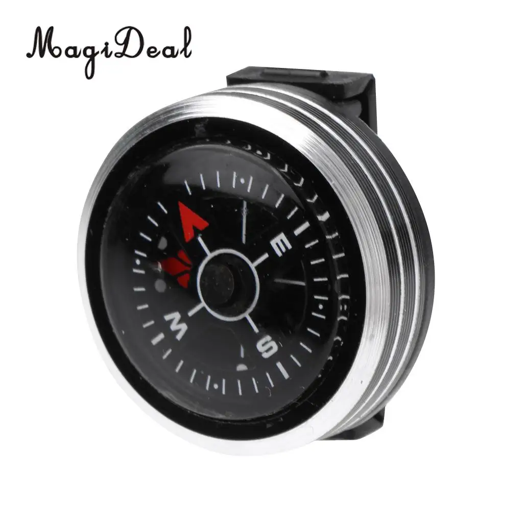 Portable Watch Band Slip Slide on Navigation Wrist Compass for Survival Camping Hiking Boating