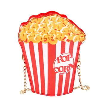 

Women 2019 Fashion Girls Hot Sales Personality Food Series Pattern Shoulder Strap Handbag Versatile Messenger Leather Mini Bag