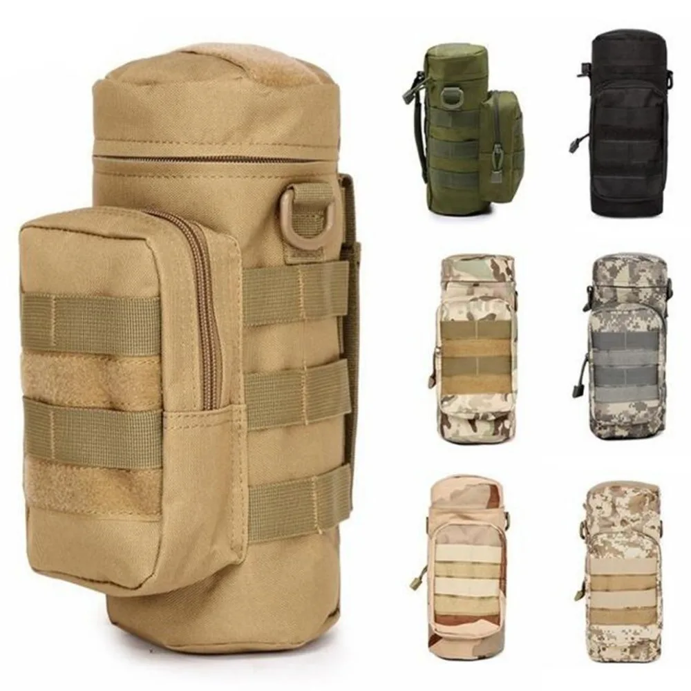 CQC на открытом воздухе Молл бутылки воды мешок Военная Airsoft тактический Шестерни чайник талии мешок восхождение Пеший Туризм Охота воды сумка