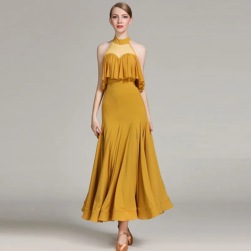 

sleeveless standard ballroom dress spanish costumes standard dance dresses flamenco dress dance wear waltz dress dancing clothes