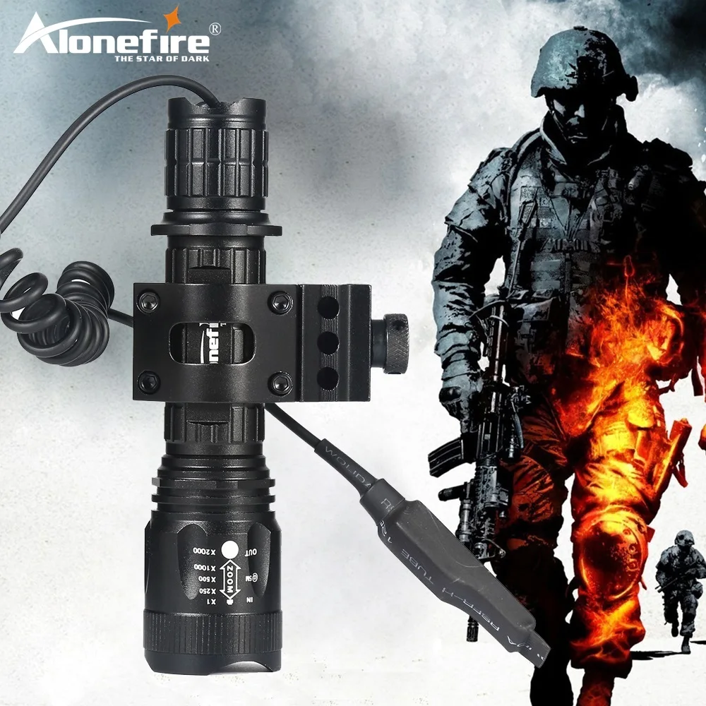 AloneFire TK400 алюминиевый 5 режимов XML L2 светодиодный тактический флэш светильник