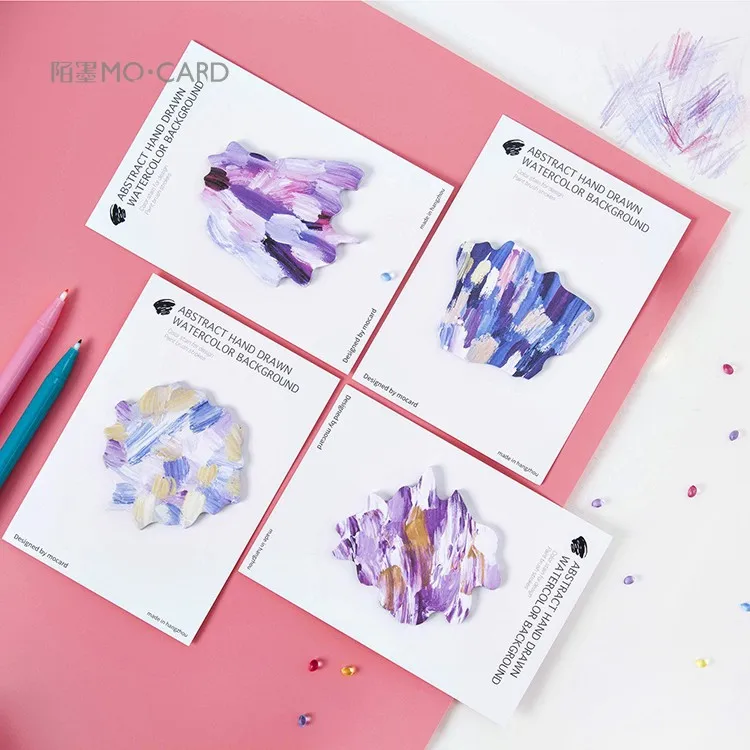 

Colorful Painting Sticky Notes Notes Creative Paper Bookmark Cuet Diary Decor Sticker Memo Pad Kawaii Stationery