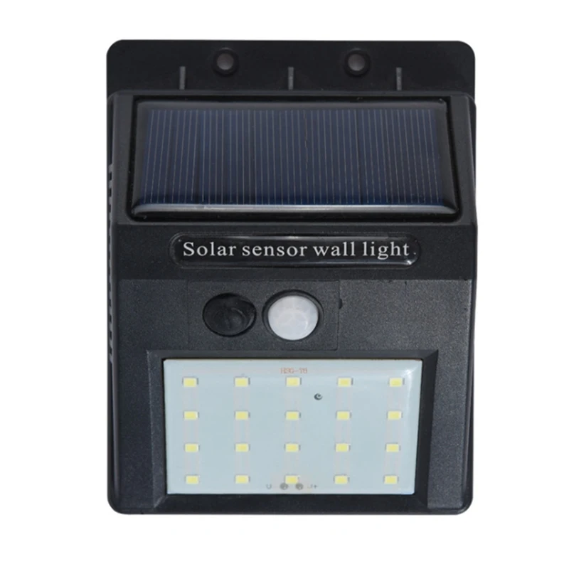 

20 LED Solar Power PIR Motion Sensor Wall Light Waterproof Garden Lamp Light Light Outdoor Pathway Sense Rechargeable