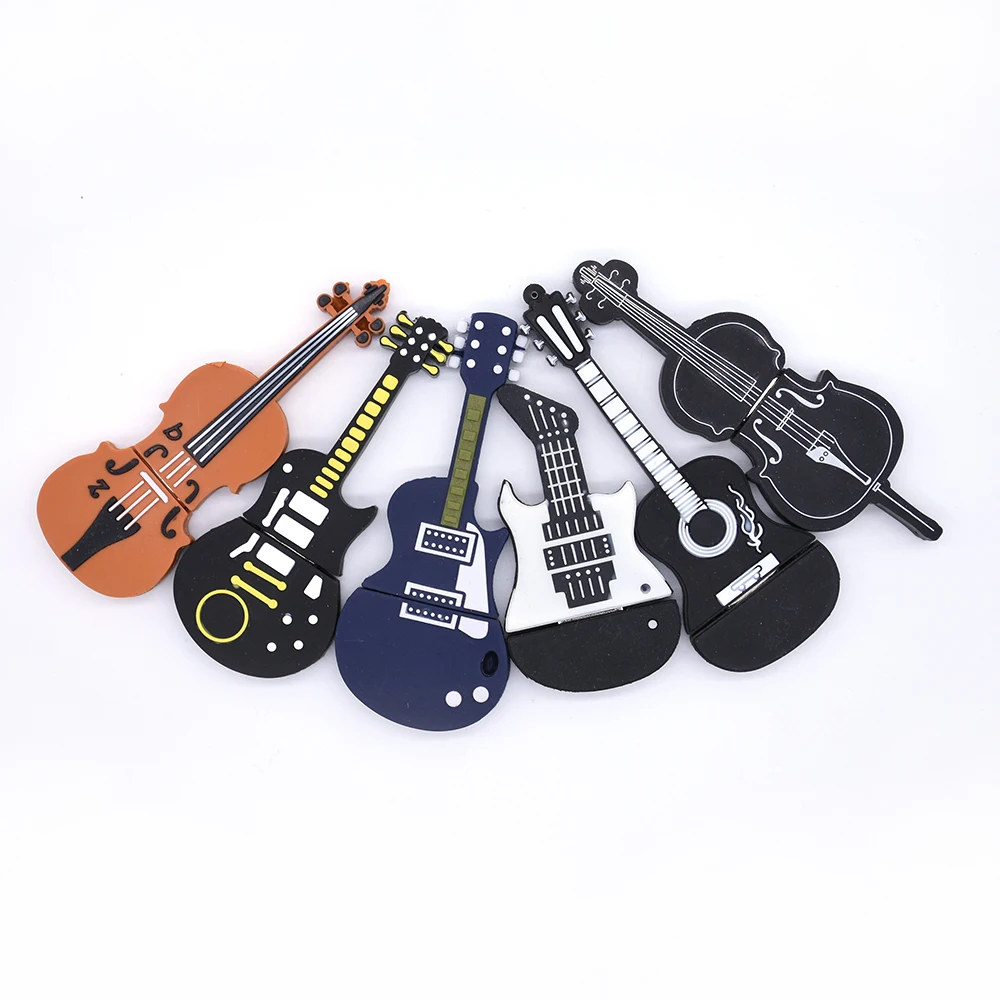 Musical Instruments Model USB flash drive 4gb8gb16gb32gb64gb microphone/piano/guitar Pen drive flash memory stick u disk usb flash drive flash drive