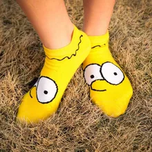 Прямые короткие Носки с рисунком для отдыха для мужчин и женщин, тонкие короткие носки с закрытым носком из аниме дышащие чулки