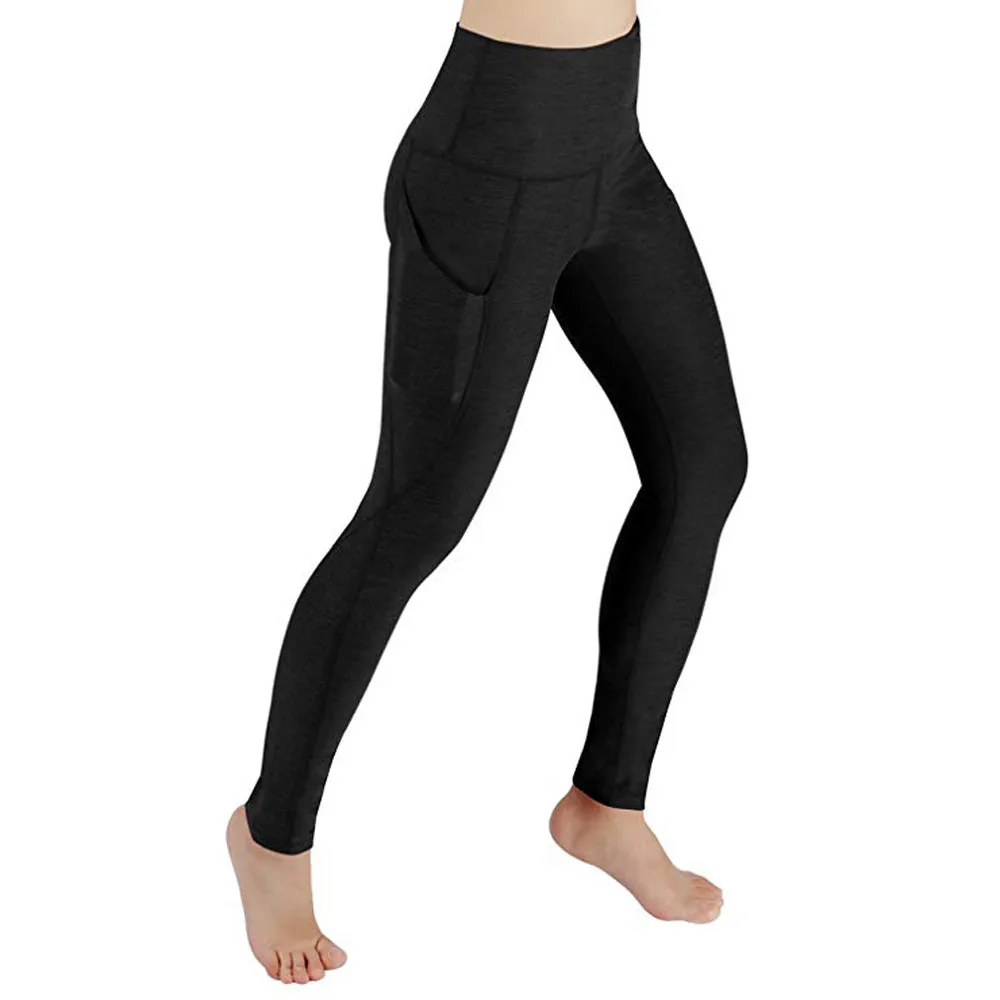 

Leggings Women Black Gray 2019 Pant Workout Out Pocket Leggings Fitness Sports Gym Running Athletic Pants spodnie-30