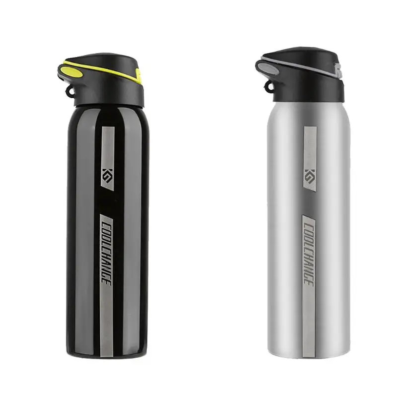 

500ml Water Bottle Aluminum Alloy Drinker Bicycle Hanging Portable Cycling Fishing Hiking Thermal Insulation Outdoor Travel W20