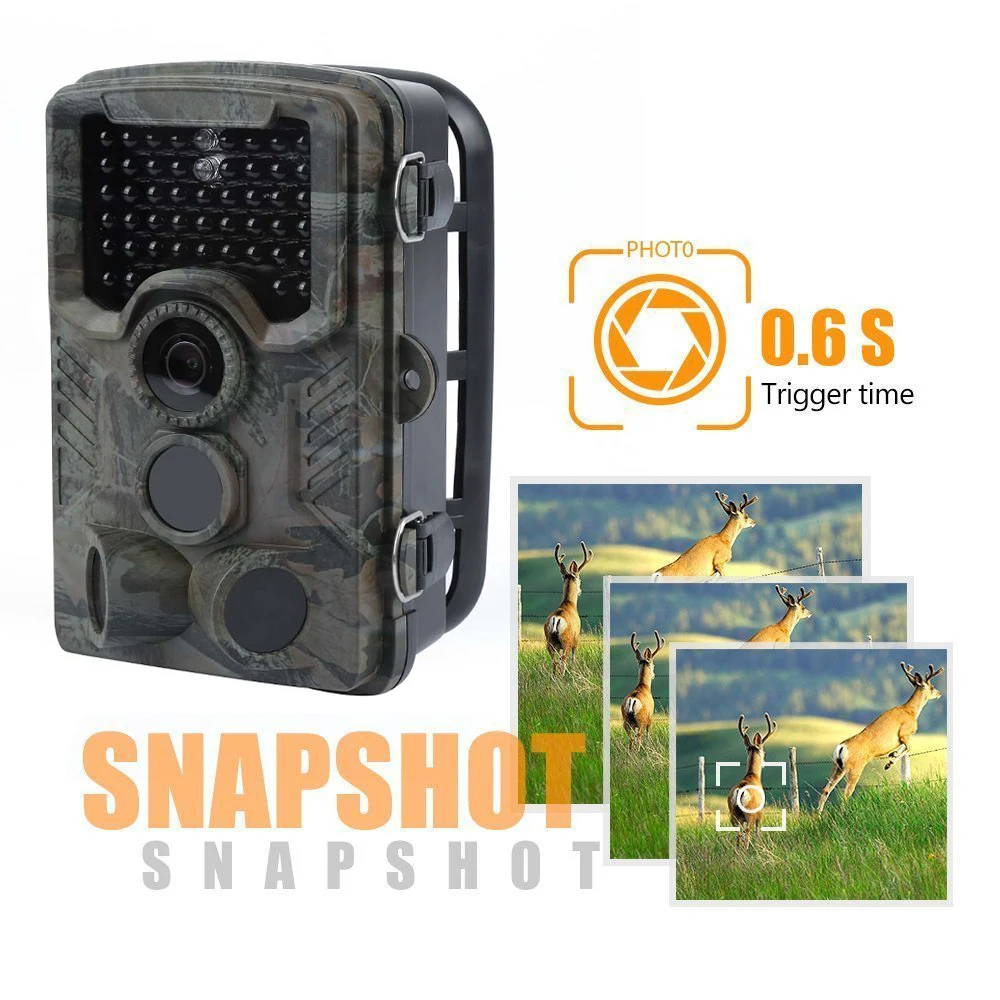 

E108-SL49 12MP Infrared Scouting Trail Camera Hunting Camera Night Vision 0.2-0.6S Trigger 46 IR LEDs Trap IP56 Waterproof
