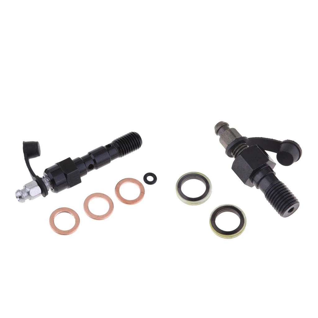 New M10 x 1.25mm / M10 x 1.0mm Motorcycle Brake Master Cylinder Caliper Bleed Screw Nipple Banjo Bolt + Bleed  Cap