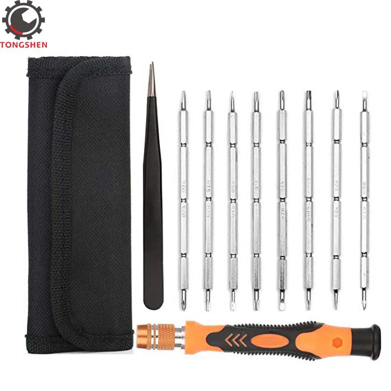 Double Head 10 in 1 Magnetic Electronic Micro Screwdriver Set Small Precision Smartphone Repair Tool Kit for Fixing Console