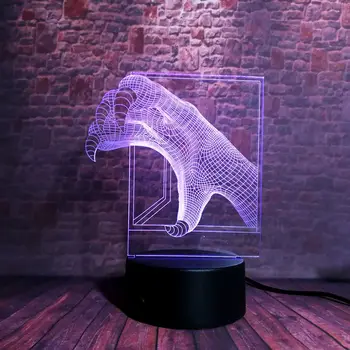 

Eagle Claw Luminous Model 3D Illusion Led Lamp 7 Colors Changing Nightlight Animal Paw Figure Toys