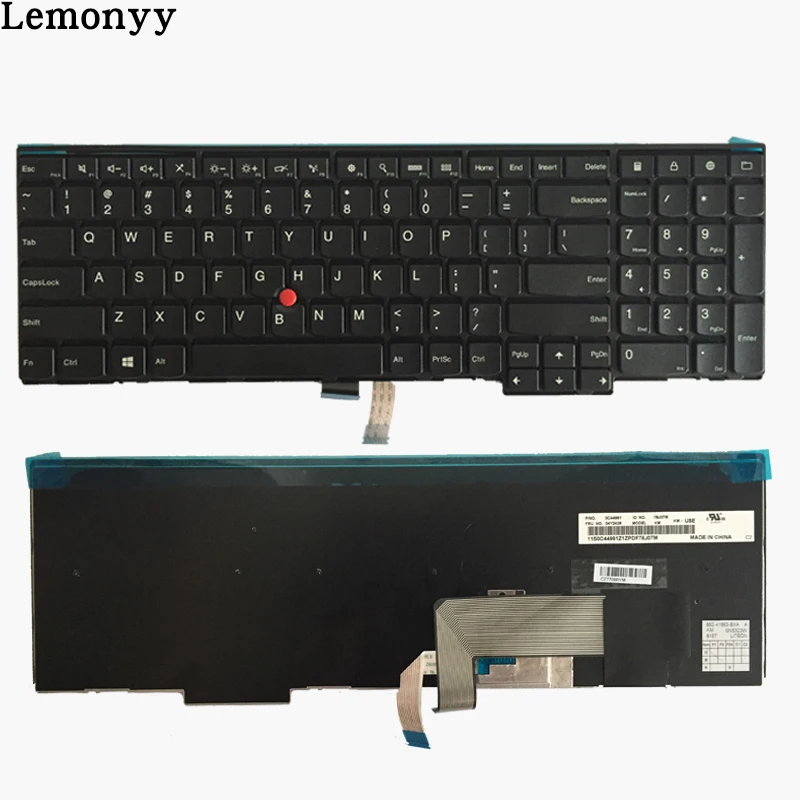 New US keyboard for lenovo IBM Thinkpad E540 E545 E531 T540 T540P series US laptop Keyboard 04Y2426 new original for lenovo thinkpad e531 e540 l540 w540 t540p us keyboard backlit backlight illuminated 04y2652 0c45217 04y2689