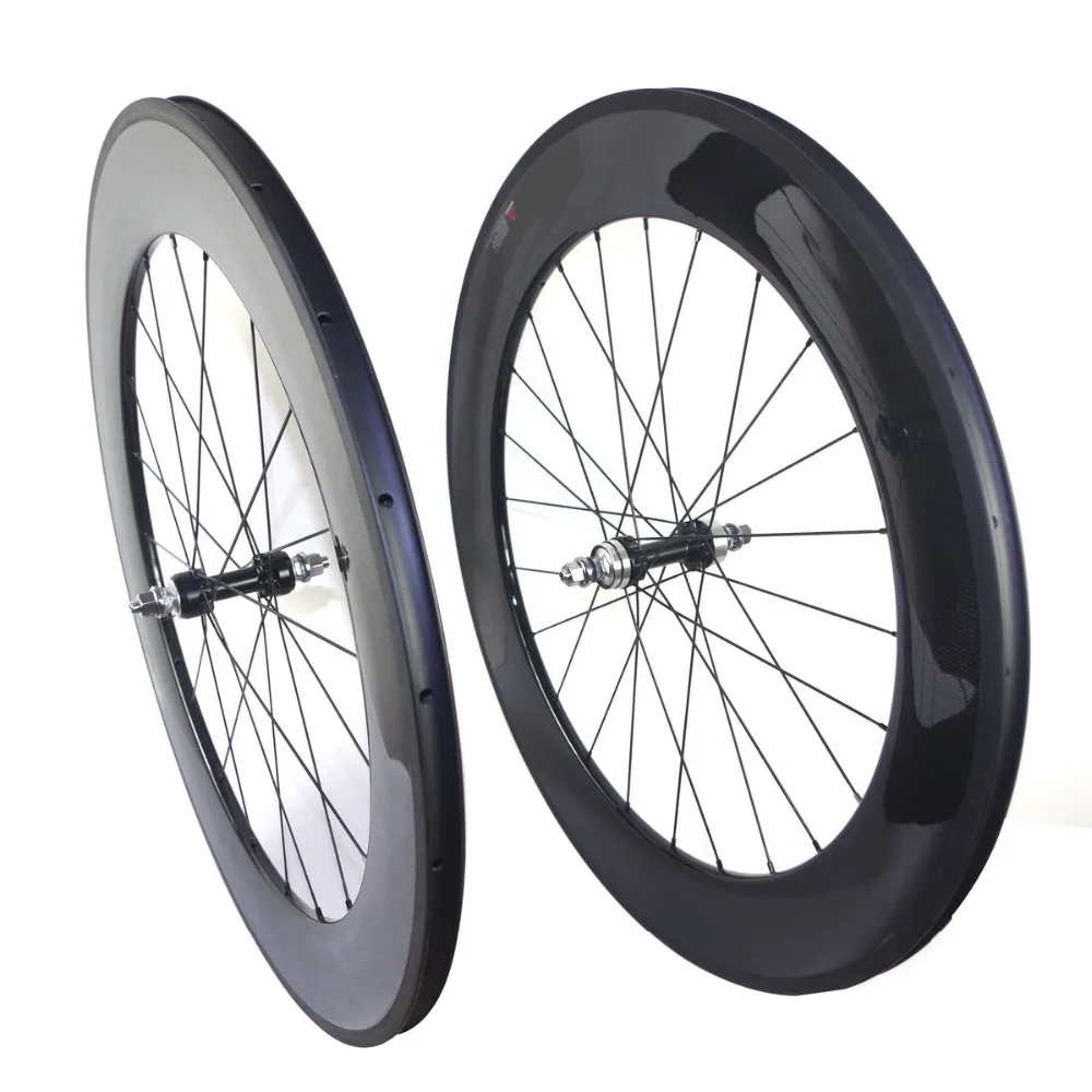 700C Carbon track wheels fixed gear carbon wheels 88mm depth 23mm width