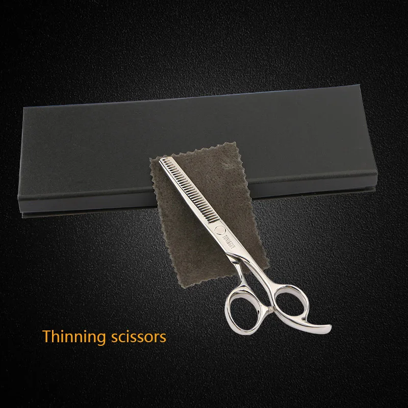 1 Thinning Scissors 6,0 дюймов профессиональные ножницы для резки, филировочные ножницы, парикмахерские ножницы из нержавеющей стали, ножницы для волос, v-образная форма, зубы - Цвет: 1 Thinning Scissors