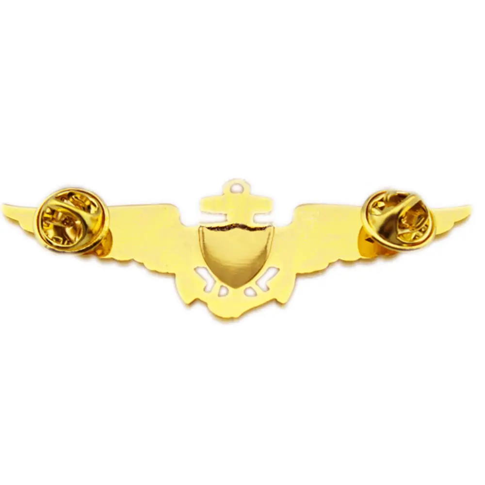 WWII U.S.Navy-Marines Pilot Corps Gold Aviator Wings Pin Badge-US195