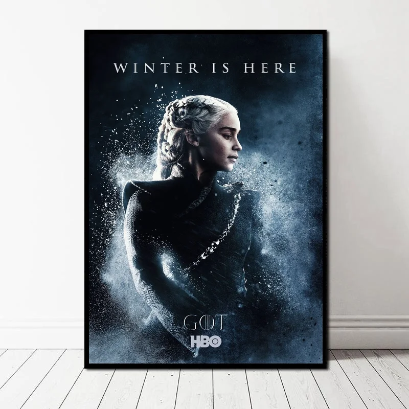 

Game of Thrones Season 8 Art Canvas Art Print Wall Pictures for Living Room No Frame