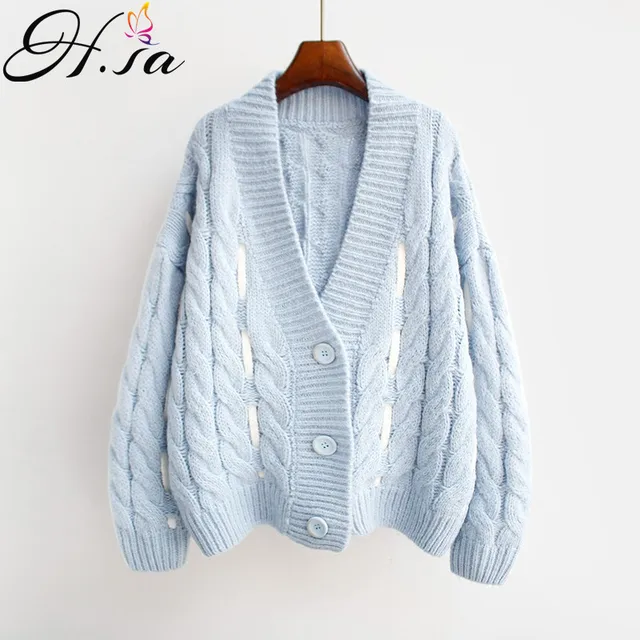 Price HSA Sweater Cardigan for Women Button Lace Up Knit Sweater Poncho 2018 Fall Fashion Hollow Out Sweater Cardigans casaco feminina