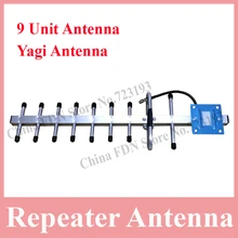 824-960 MHz 13dBi Yagi Outdoor Antenna with 9 Unit Directional Antenna for Mobile Phone Repeater Amplifier, Booster Yagi Antenna