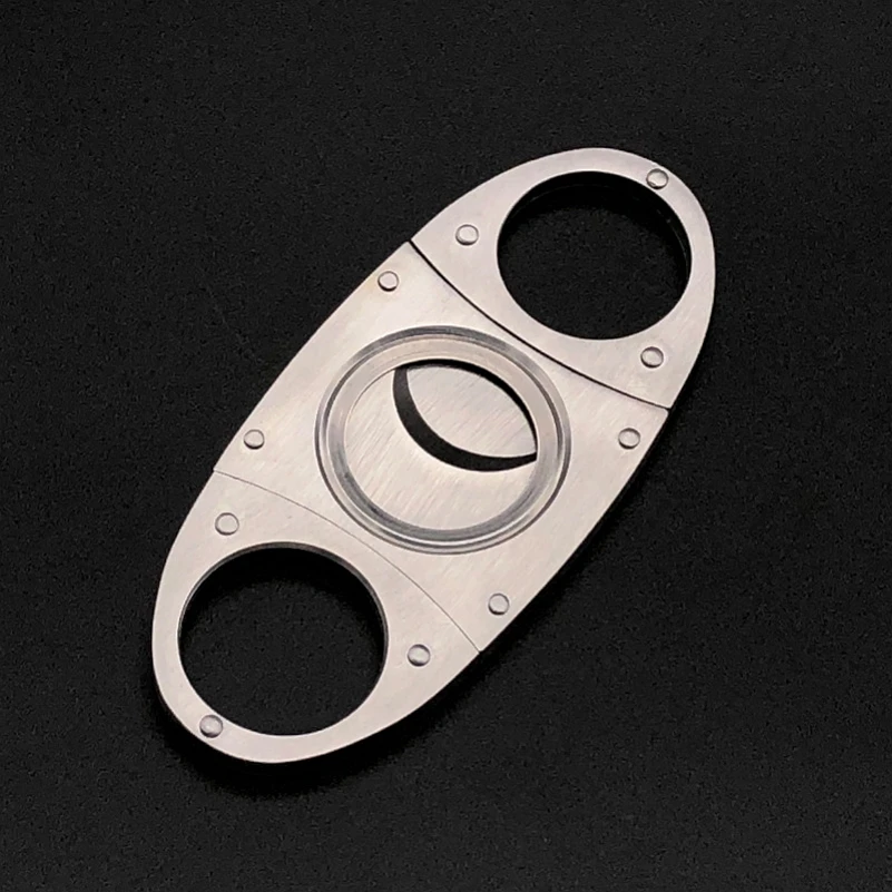 

Stainless Steel Cigar Cutter Portable Travel Cutter Cigar Accessories Smoking Pocket Size Smoke Knife Cigarette Guillotine Tool