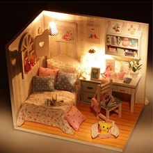 LeadingStar кукольный домик ручной работы миниатюрный дом с мебелью Сборка DIY Миниатюрная модель подарок на день рождения для детей девочек женщин zk30