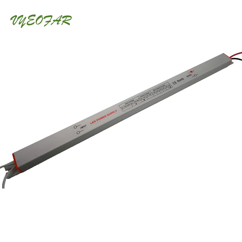 

6 pc/lot Ultra Slim Led Power Supply 12V 60W Switching Power Supply 180-240V Input 12V Advertise LED lighting Box Power driver