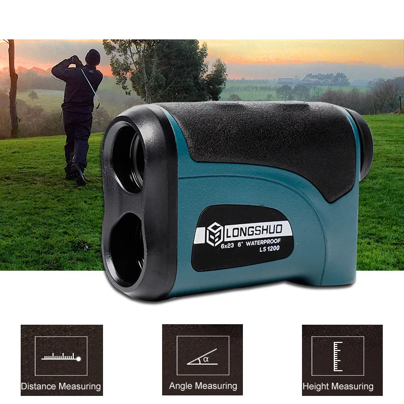  Angle Measuring Tool Waterproof Digital Range Finder Laser Rangefinder 800m 1200m Telescope Laser D