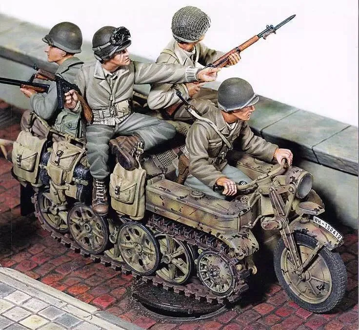 1/35 каучуковая фигурка модель комплект Unassambled Неокрашенный 00348(без автомобиля