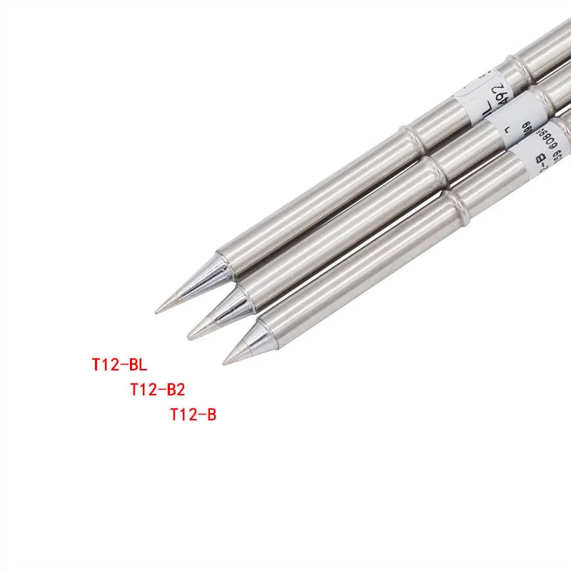 Set of 10 T12 Soldering Iron Tips Set for For HAKKO FX951 FX952 T12-k T12-BC2