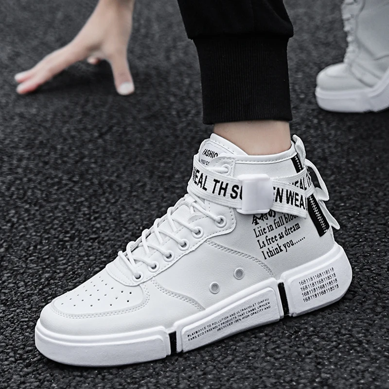 Men Summer Autumn Sneakers High Top Botas Moccasin Gommino Male Footwear Flat Driving Red Shoes Classical Chaussure Homme