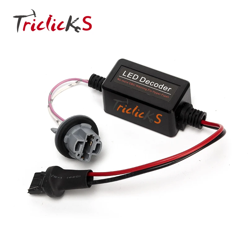Triclicks 2x7440 W21W T20 резистор Canbus без ошибок светодиодный декодер Предупреждение