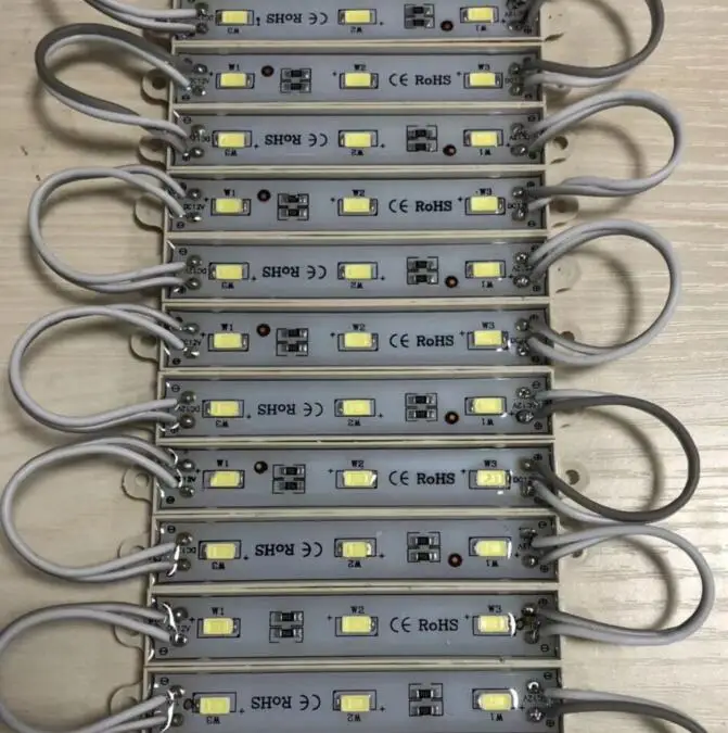 SMD 5730 3 светодиодный модуль DC12V водостойкая реклама светодиодный светодиодные модули освещение