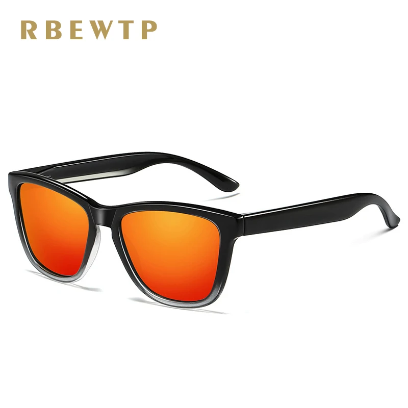 

RBEWTP Design Retro Vintage Men's Square Polarized Sunglasses Mirror Sun Glasses oculos Male Eyewear Accessories For Men/Women