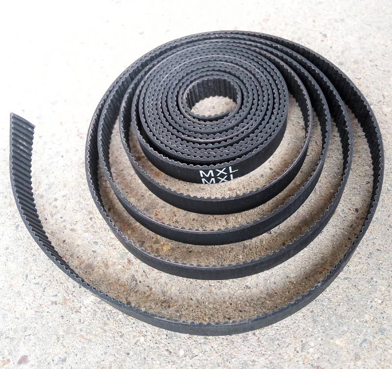 

whole sale 5 meters MXL open Timing belt Pitch 0.08"(2.032mm) Neoprene rubber width 15mm MXL Timing belt pulley high quality
