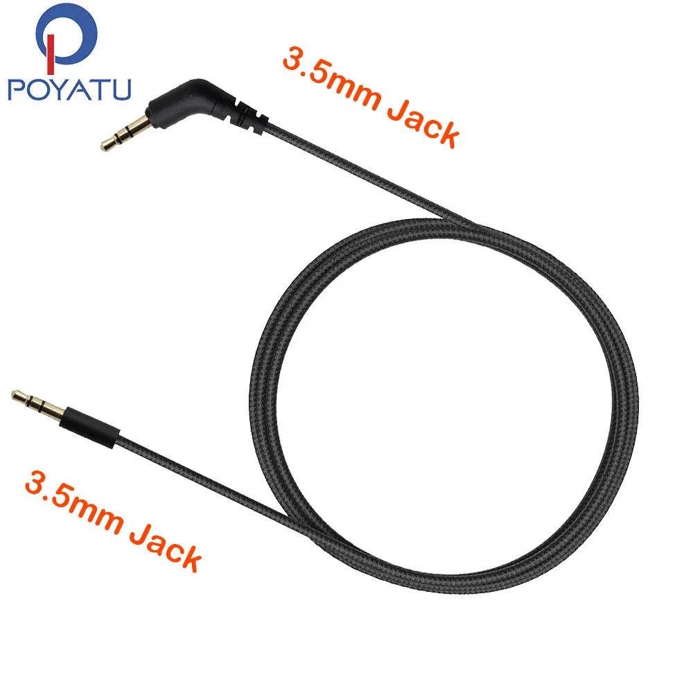 

POYATU Headphone Aux Cable For V-MODA Crossfade M-100 LP LP2 M-8 V-80 Male To Male Audio Cable 3.5mm Jack To Jack Cable For Car