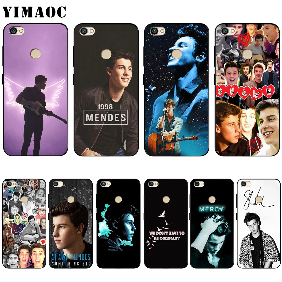 Силиконовый чехол YIMAOC Shawn Mendes SM для Xiaomi Redmi Note 4 4x 4a 5 5a 6 8 Pro Prime Plus | Мобильные
