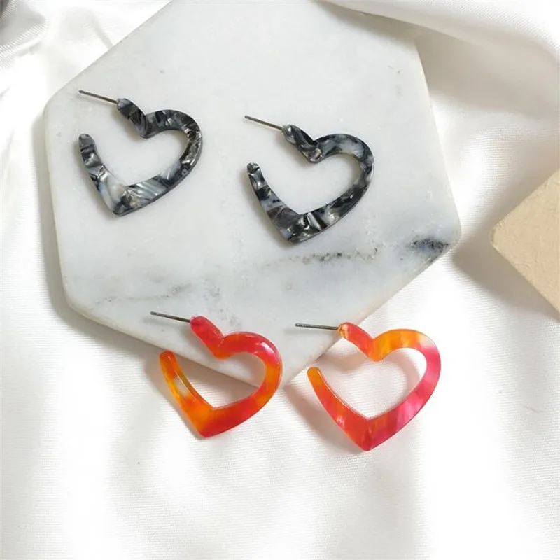 Chic Style Large Acrylic Earring 2017 Fashion Brand Brincos Resin Big